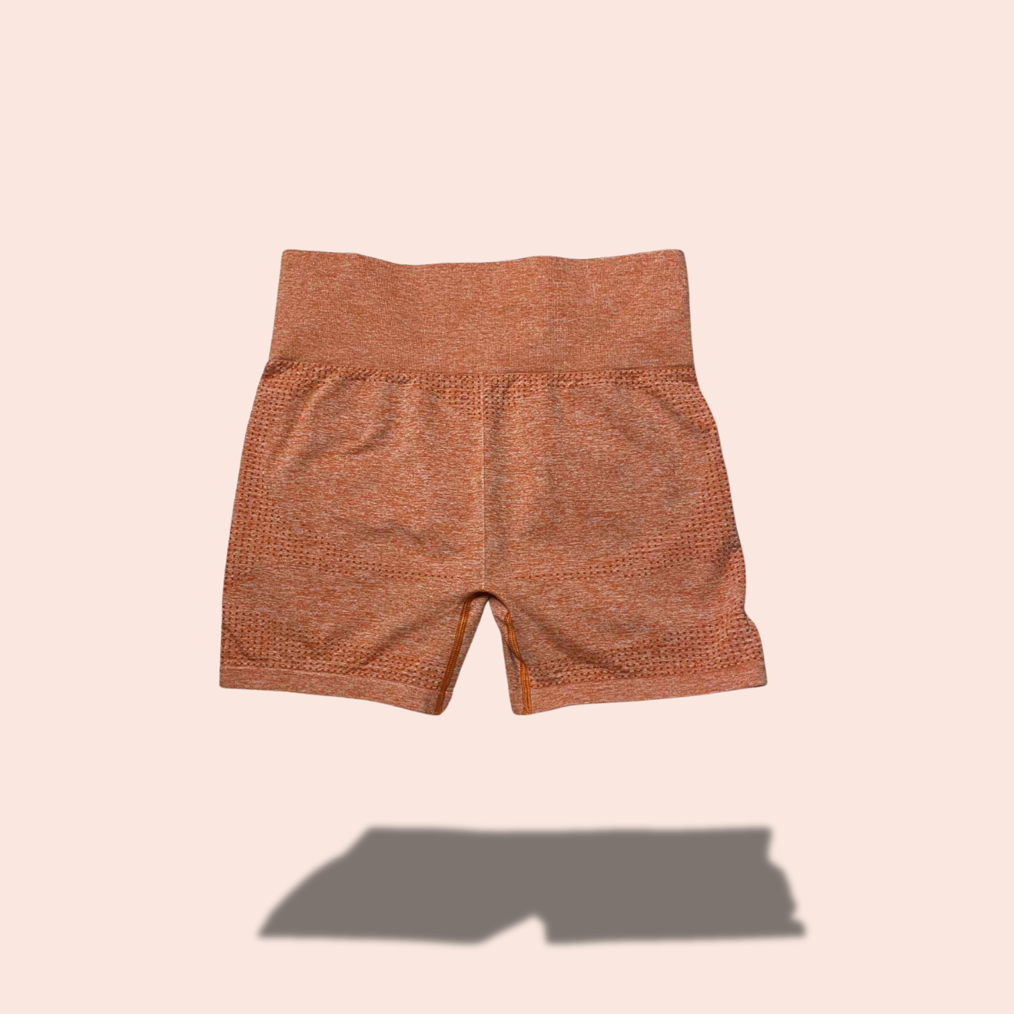 (SIZE MEDIUM) Gymshark Rust Seamless High-Waist Shorts