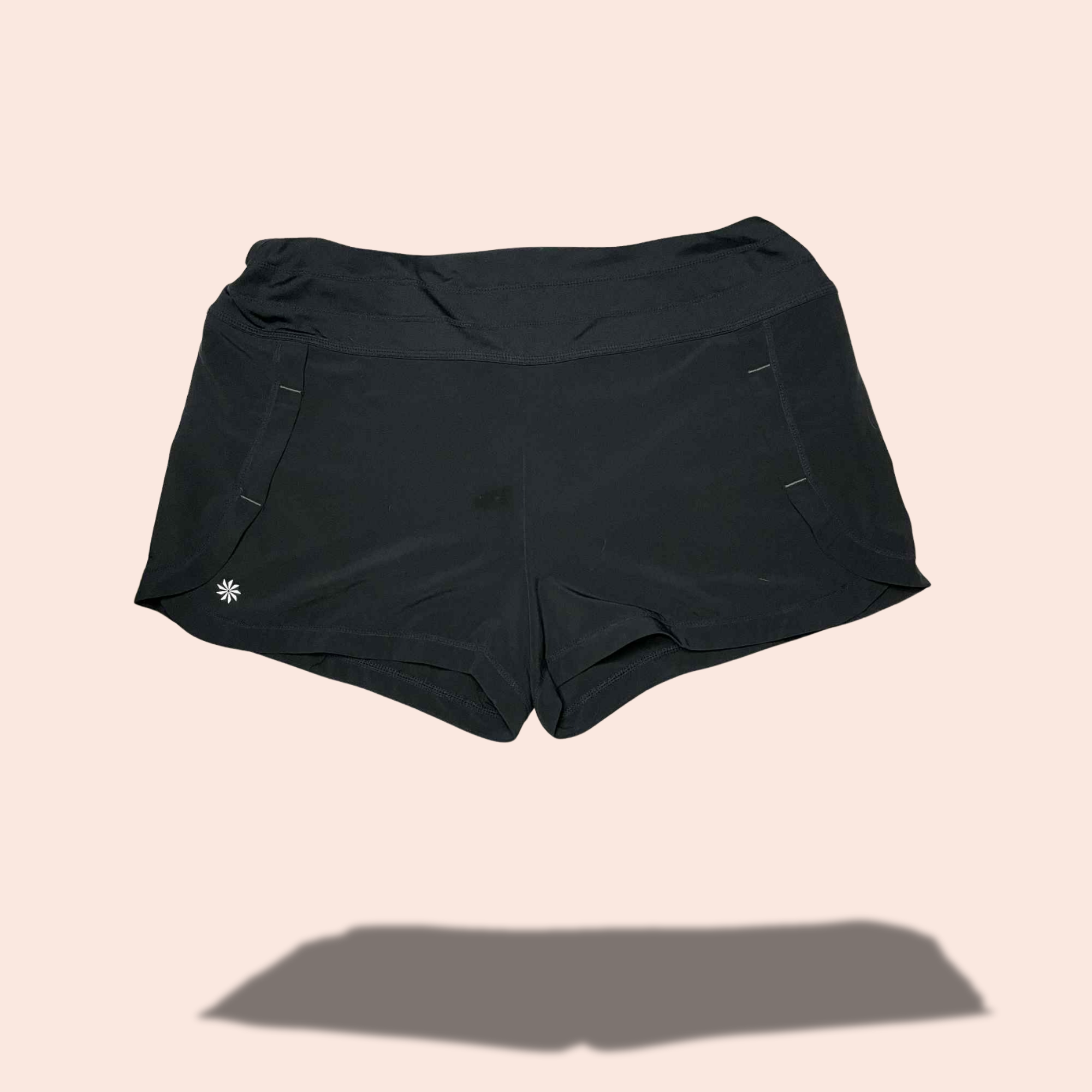 (SIZE LARGE) Athleta Black Loose Fit Running Shorts