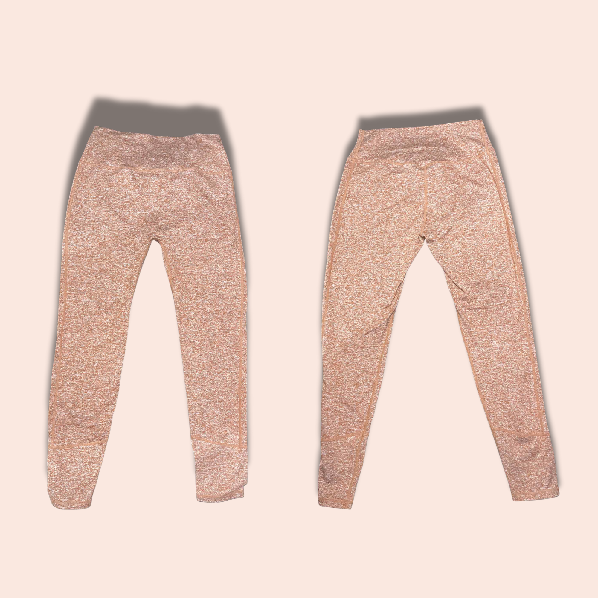 (SIZE LARGE) ILUS Seamless Leggings – Rust Marl