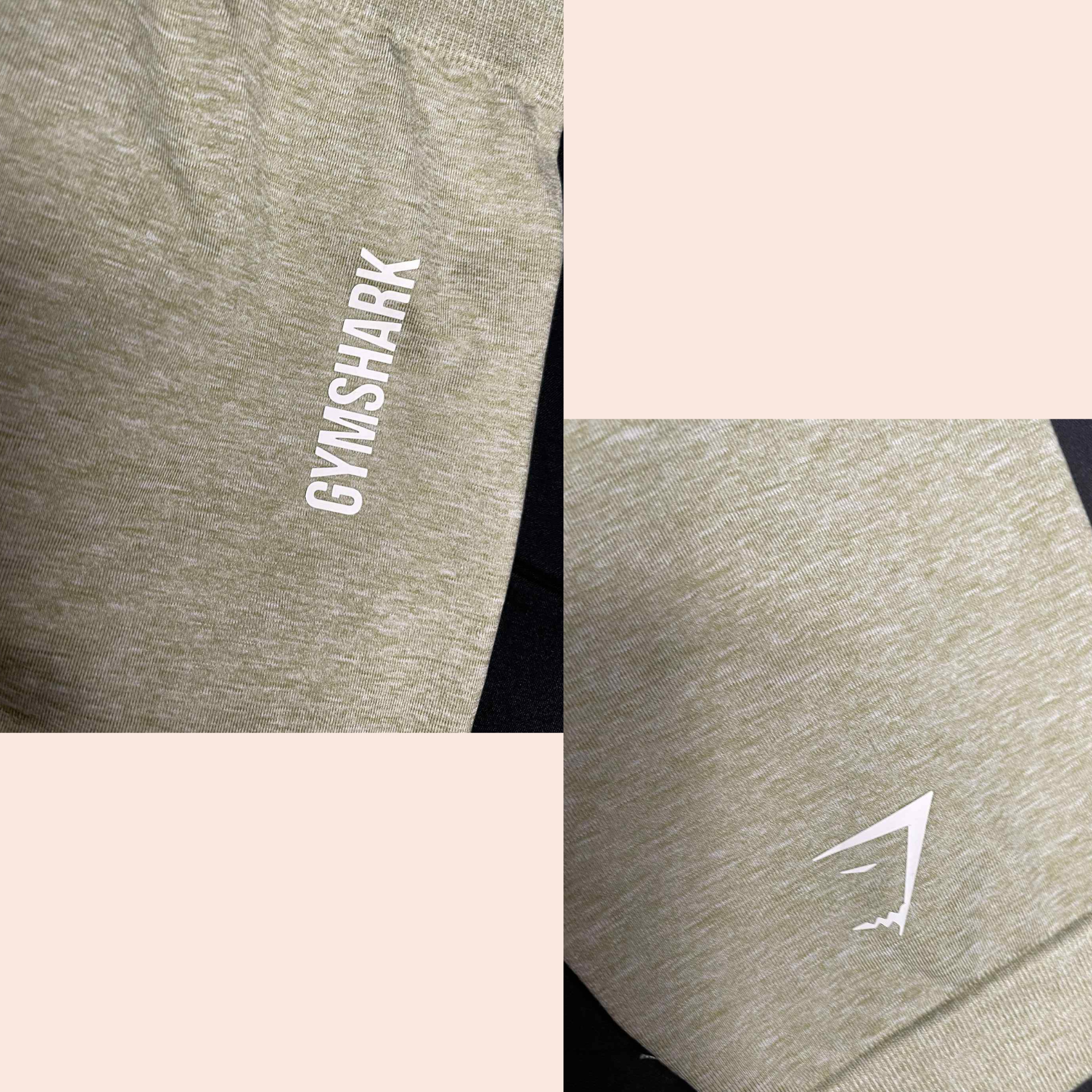 (SIZE MEDIUM) Gymshark High-Waisted Leggings – Cream Sage