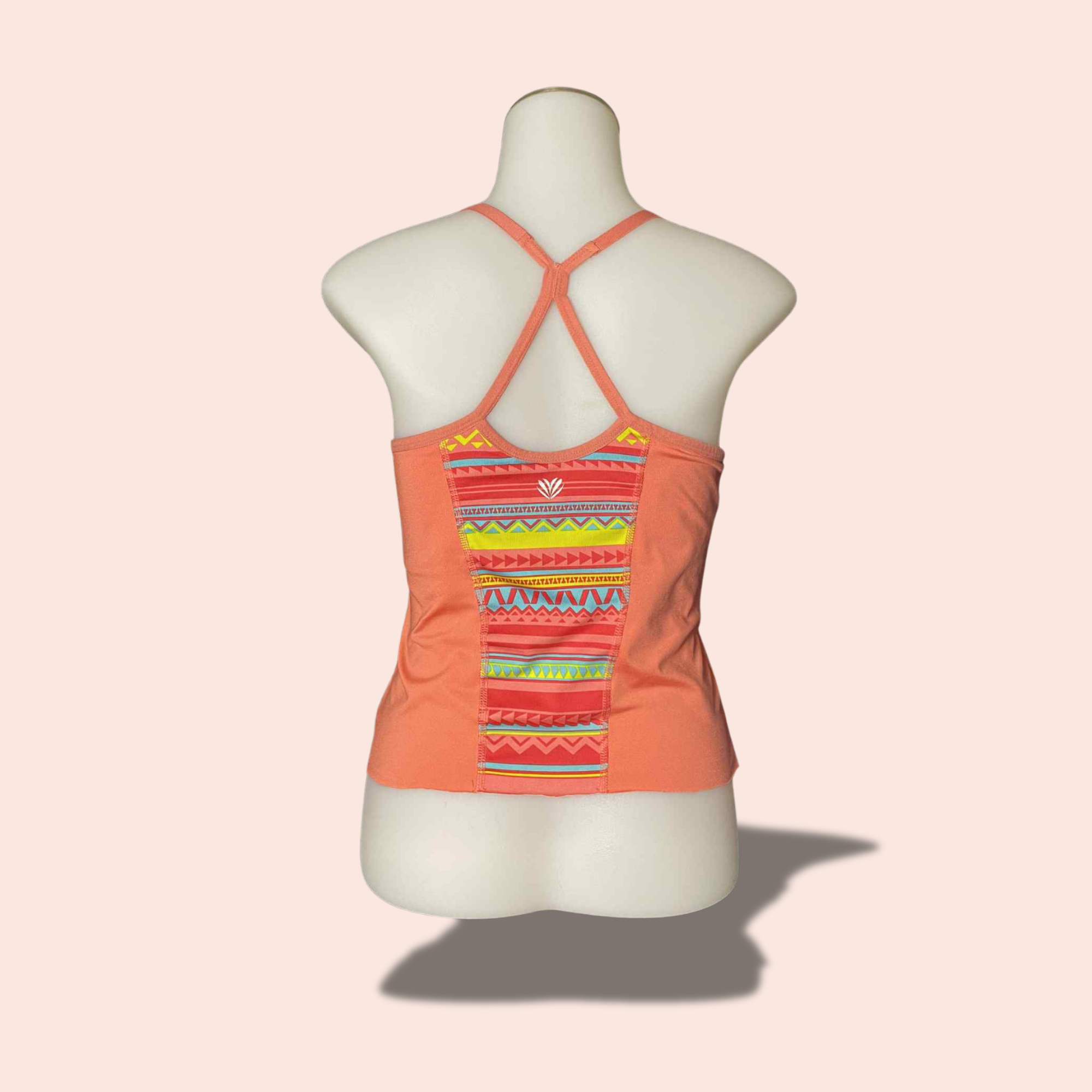 (Size SMALL) Azteca Glow Active Tank Coral