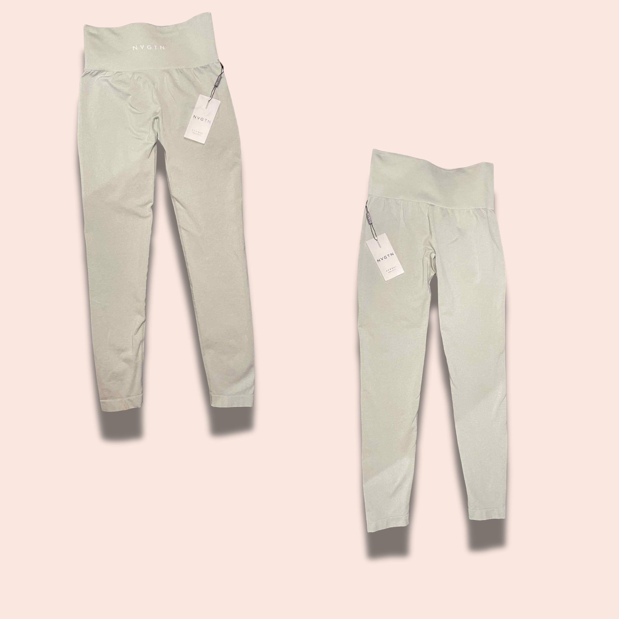 (SIZE SMALL) NVGTN Scrunch Leggings – Light Green