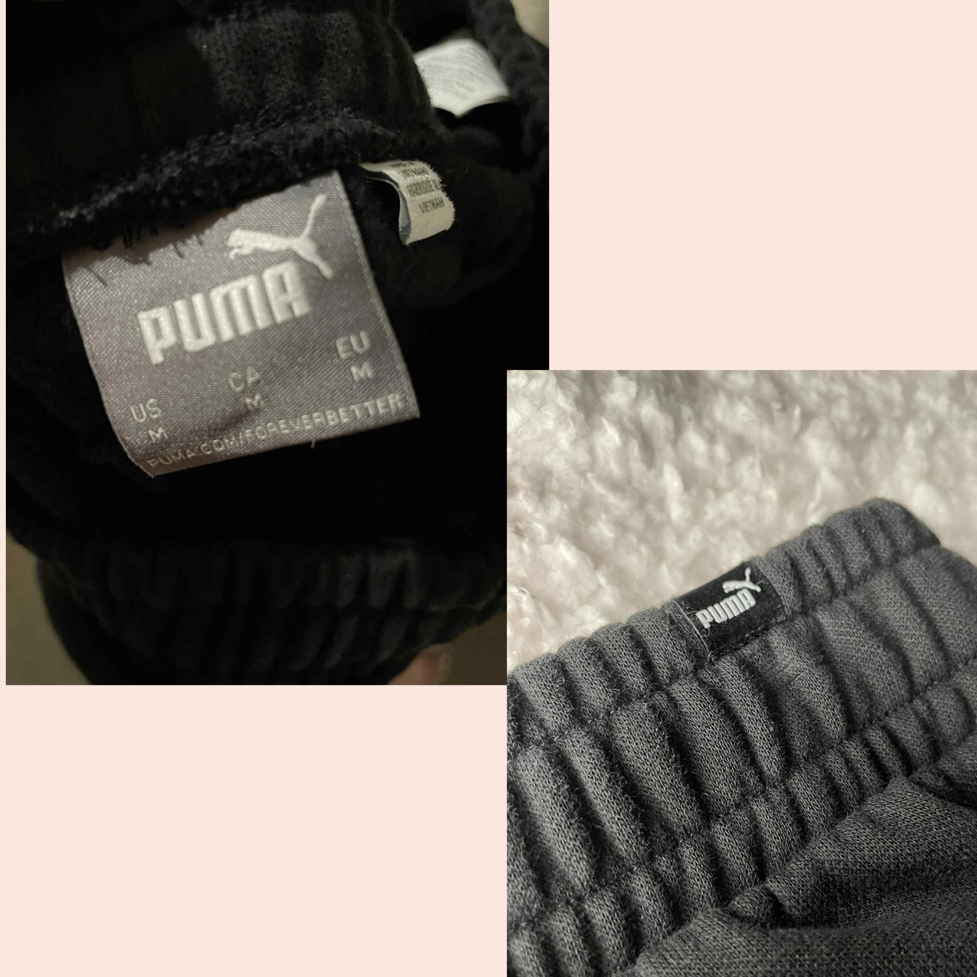 (SIZE MEDIUM) Puma Straight-Leg Sweatpants – Black