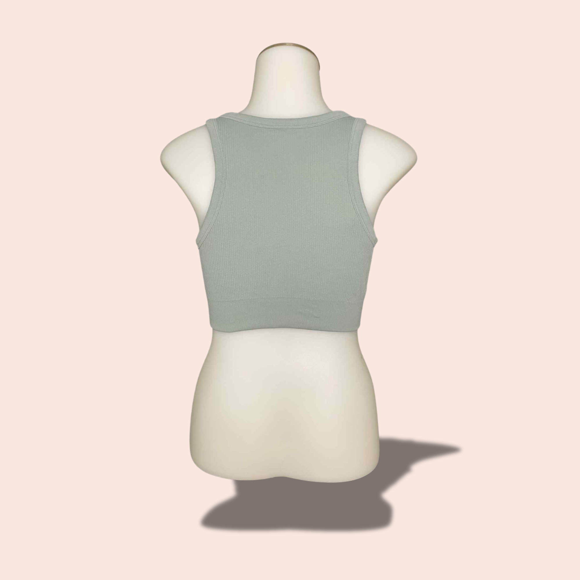 (Size MED)  Sage Scoop Seamless Crop