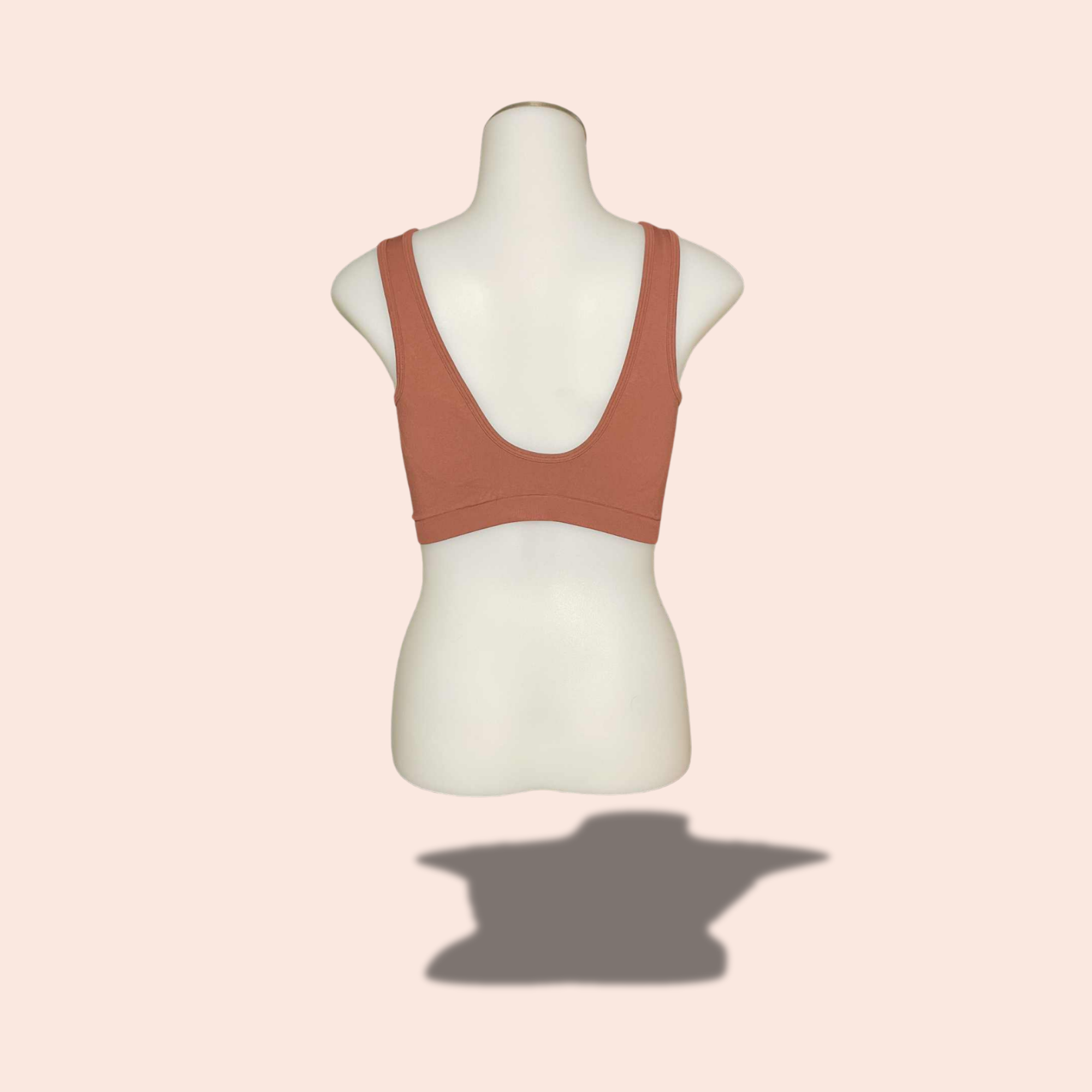 (Size LARGE) Terracotta Gymshark Everyday Scoop Bra
