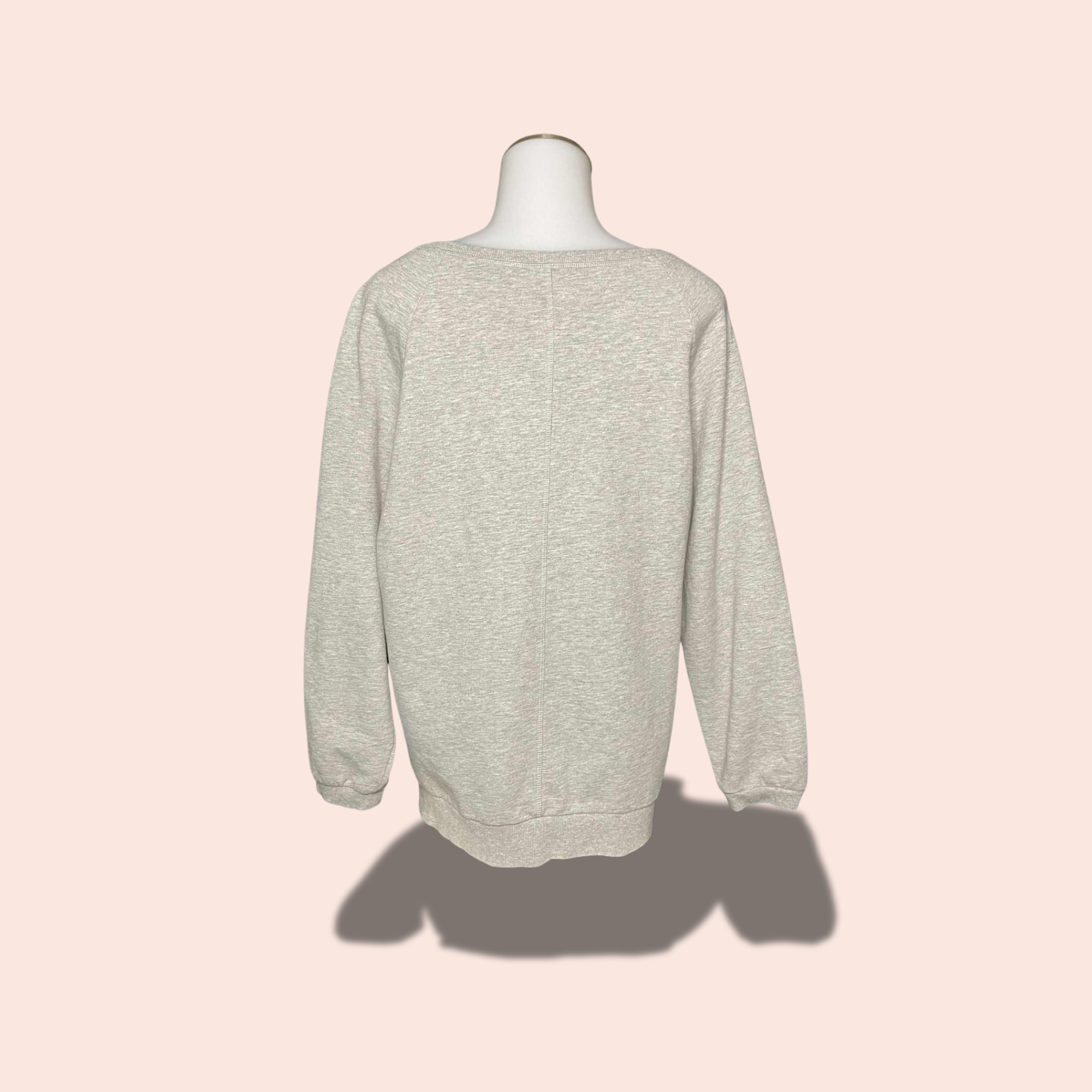 (Size MED) Heather Gray Victoria’s Secret Sequin Pullover Sweater