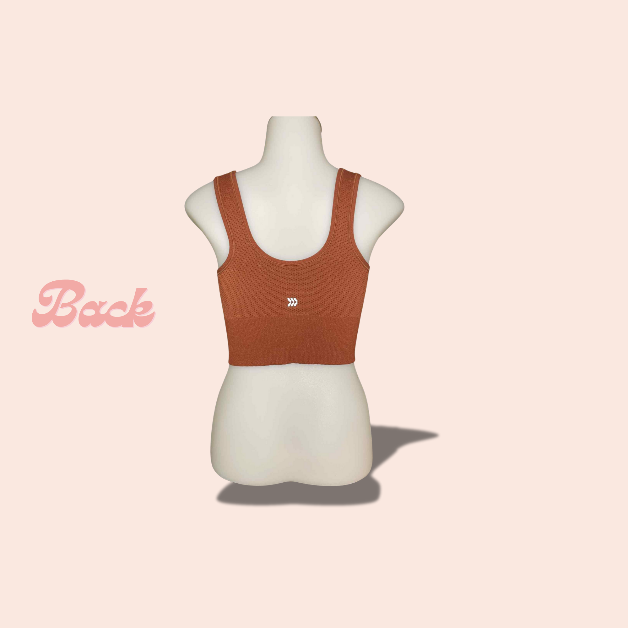 (SIZE LARGE) Rust All in Motion Seamless Gym Top