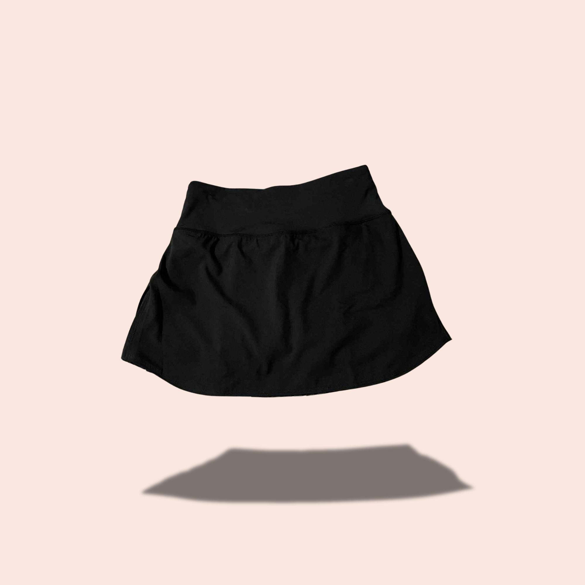 (SIZE SMALL) Black Pleated Active Skirt