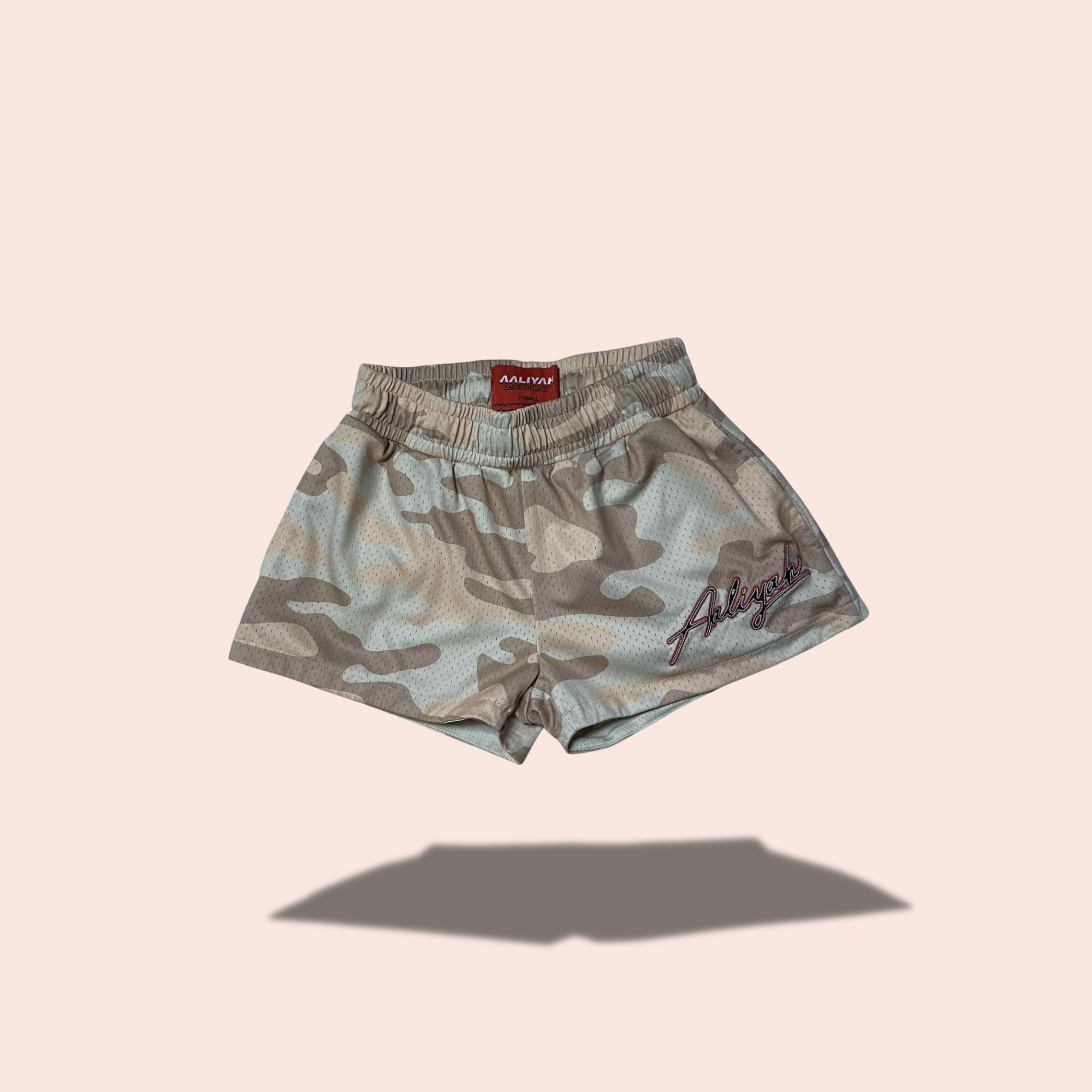 (SIZE XSMALL) Aaliyah Camo Workout Shorts