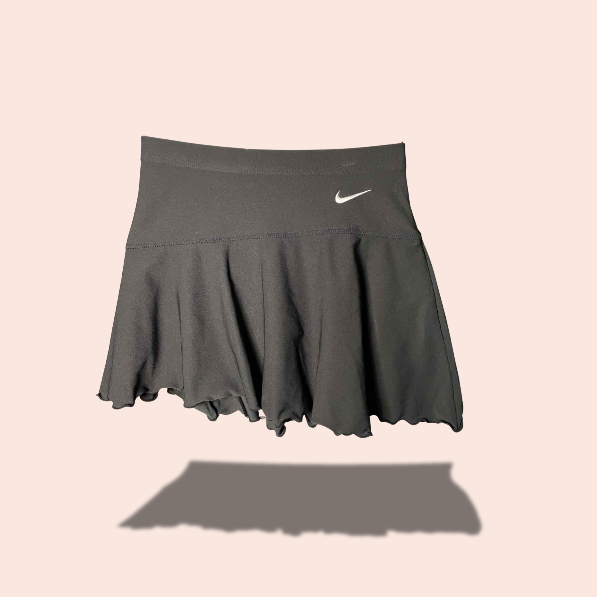 (SIZE MED/LARGE) Short Black Nike Asymmetrical Tennis Skirt