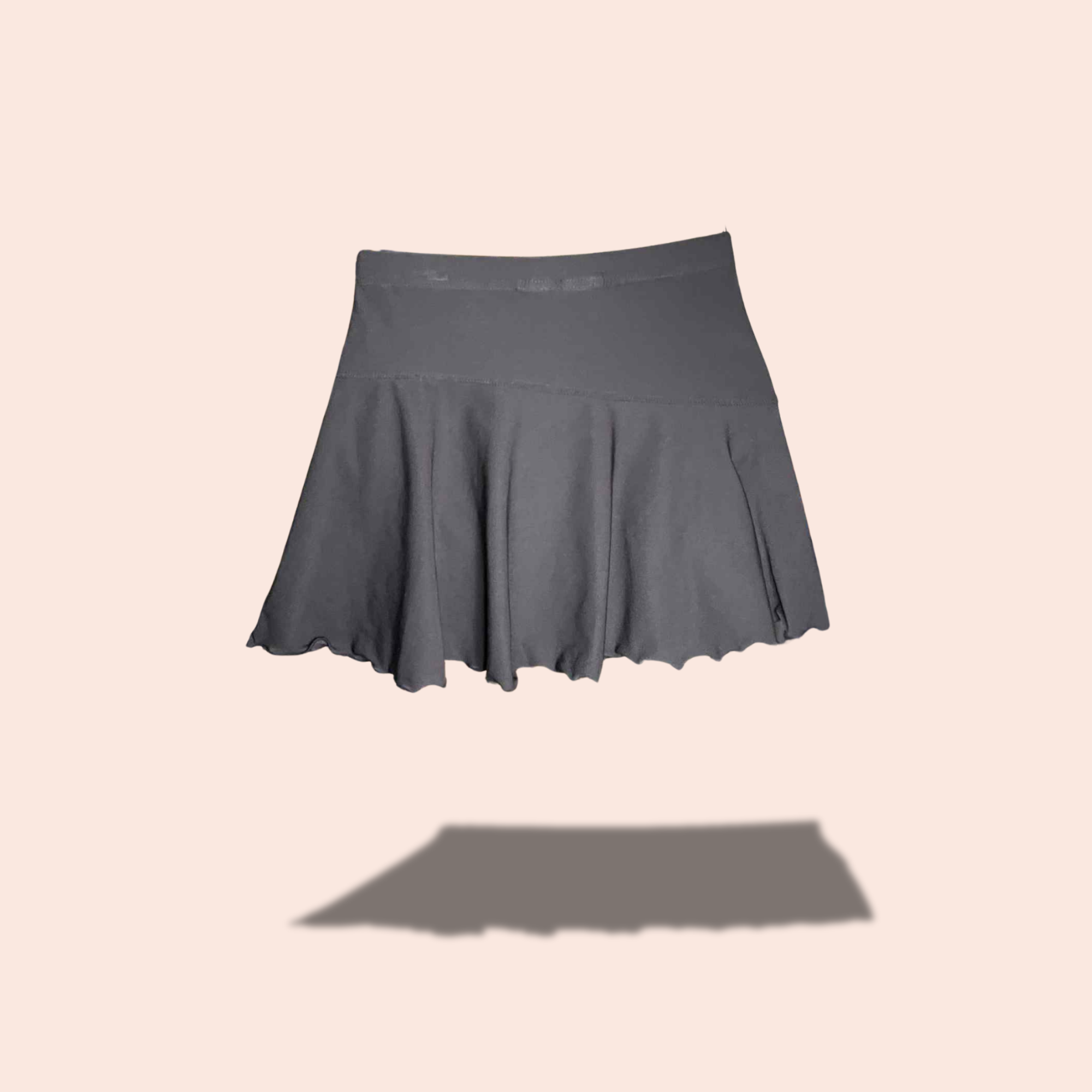 (SIZE MED/LARGE) Short Black Nike Asymmetrical Tennis Skirt