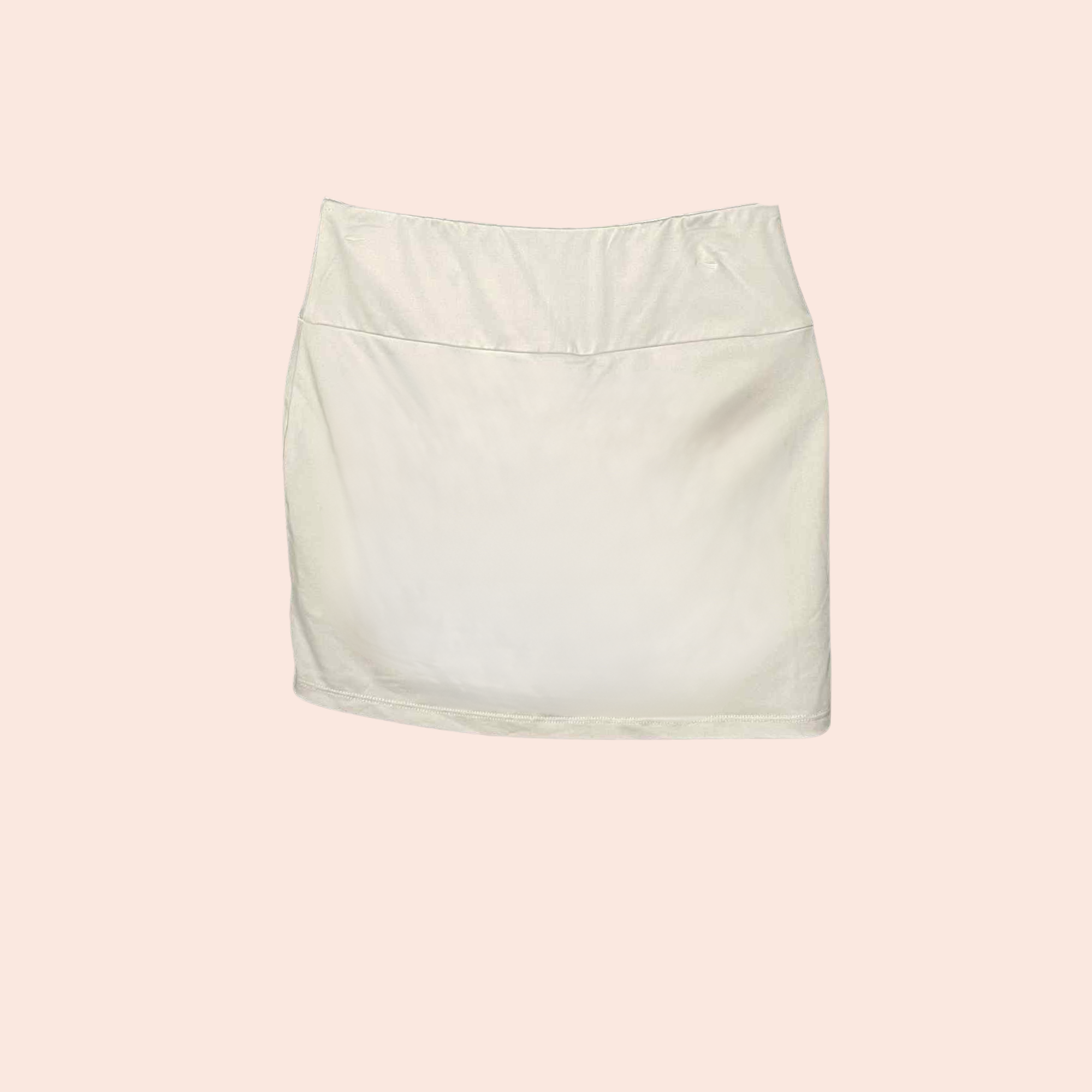 (SIZE SMALL) White Active Skirt with Side Slit