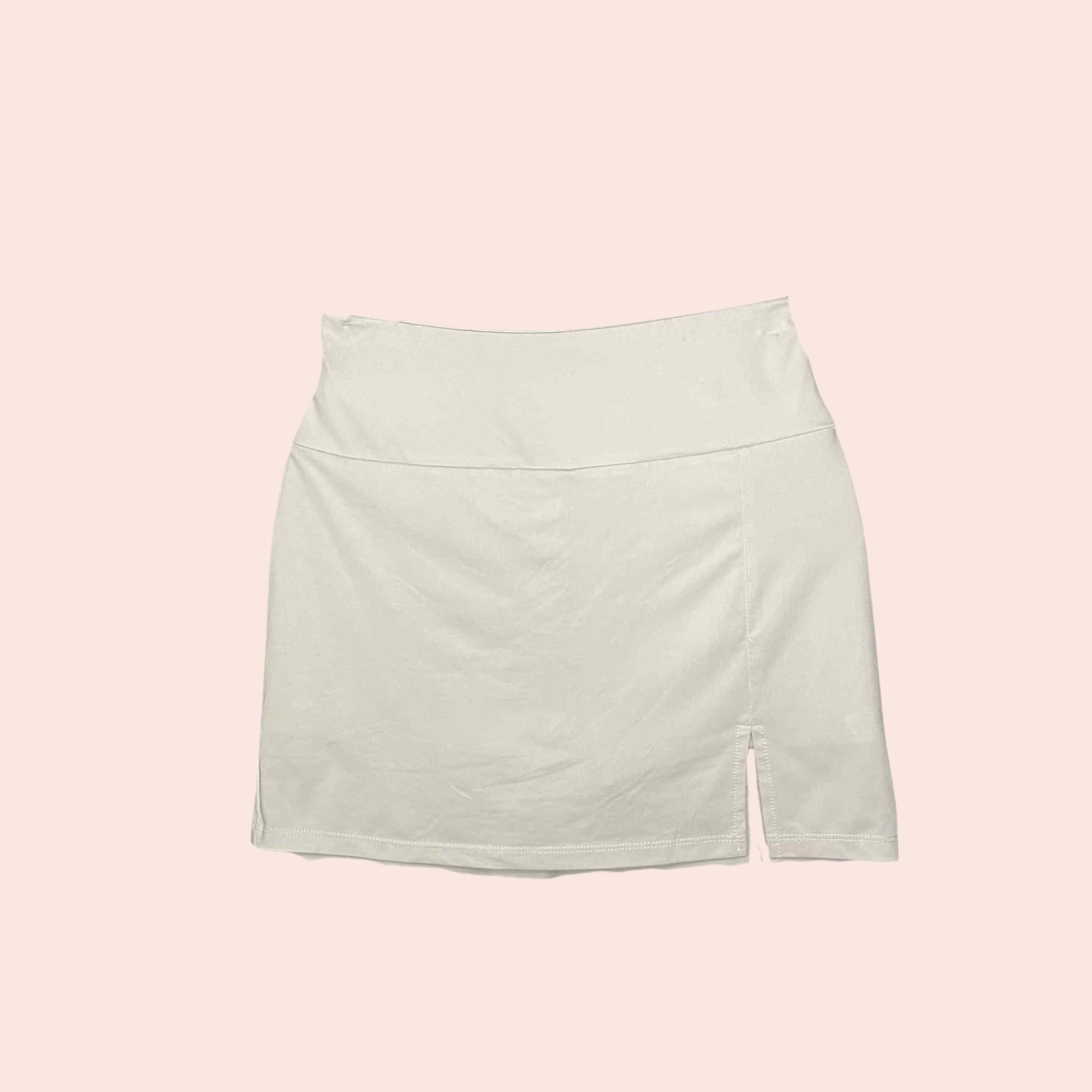 (SIZE SMALL) White Active Skirt with Side Slit
