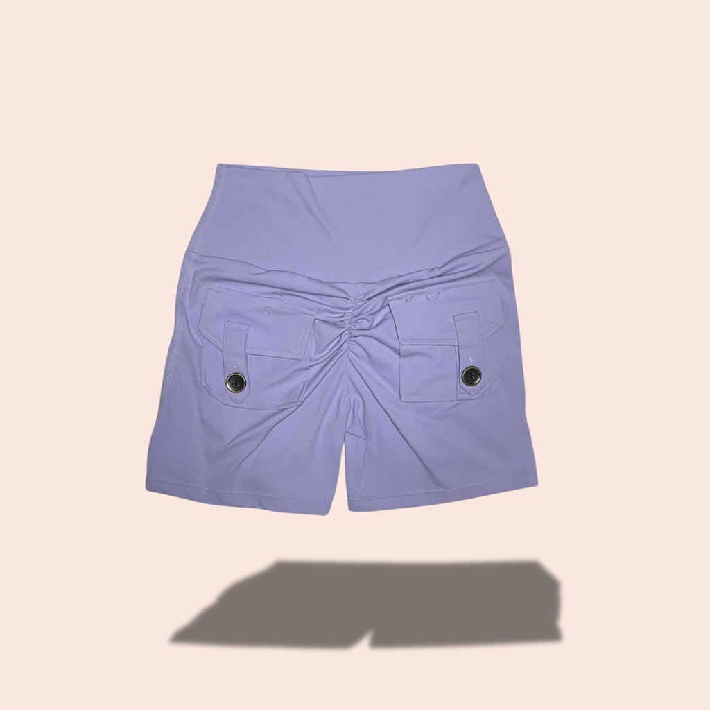 (SIZE MEDIUM) Fitness Fashioness Scrunch Pocket Workout Shorts