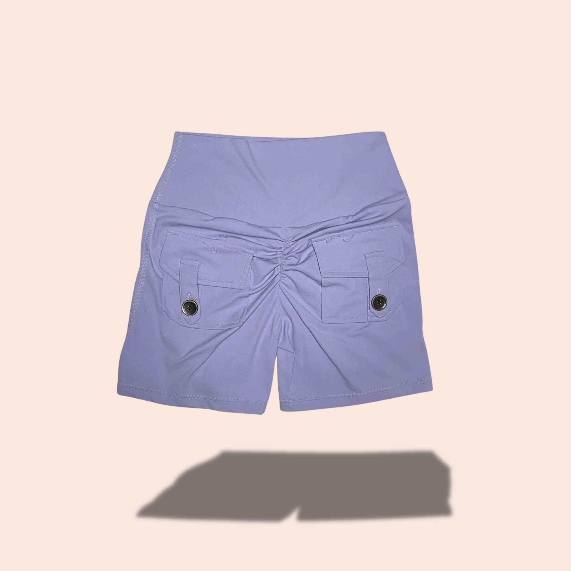 (SIZE MEDIUM) Fitness Fashioness Scrunch Pocket Workout Shorts
