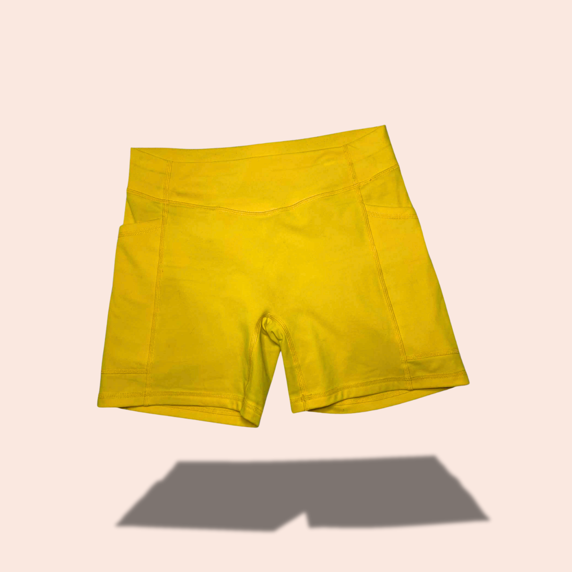 (SIZE LARGE) Golden Hour Scrunch Pocket Biker Shorts