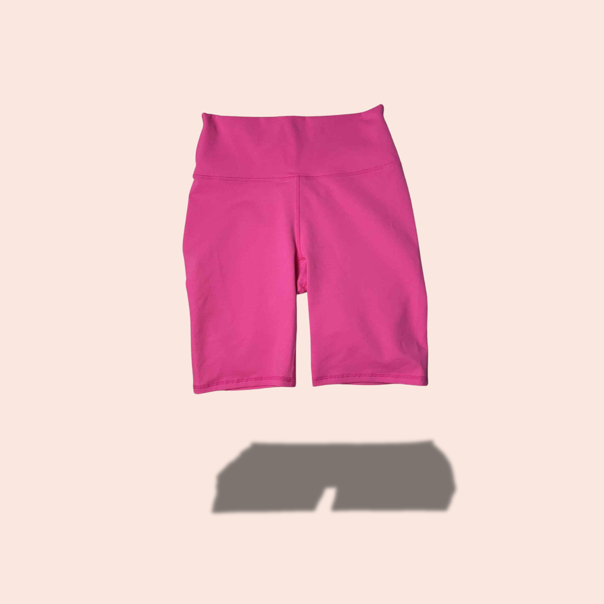 (SIZE SMALL) Fabletics Hot Pink High-Waist Biker Shorts – New With Tags