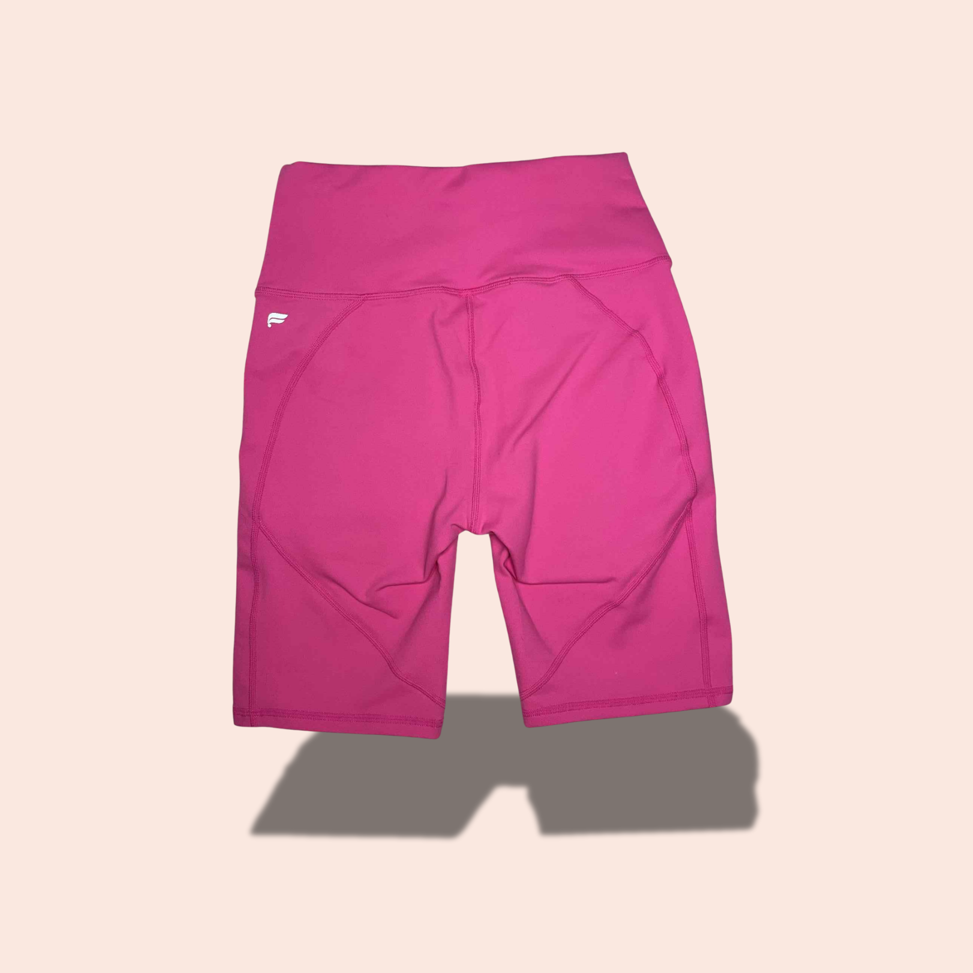 (SIZE SMALL) Fabletics Hot Pink High-Waist Biker Shorts – New With Tags